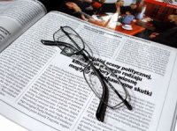 article and glasses